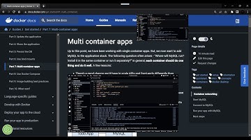 Multi-container Apps - Containerized Docker Application Using MySQL Database.