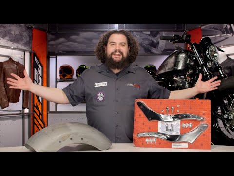 RSD Steel 9" Tracker Rear Motorcycle Fender For 90-17 Harley Davidson Softail