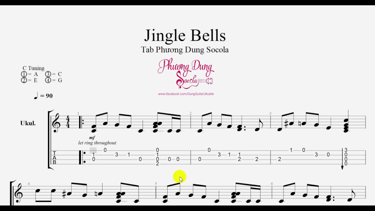 jingle bell tab for ukulele