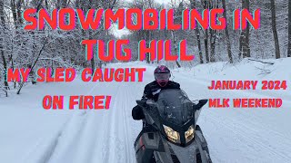 Snowmobiling Tug Hill January 2024 MLK Weekend