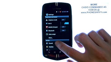 Casio Commando 4G - How Do I Disable Dial Pad Touch Tones