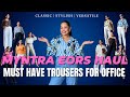 Huge myntra eors haul ft hm trousers and tops for office