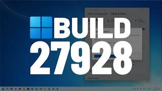 Windows 11 Build 27928: Retires more Control Panel Features and NEW Features (Canary)