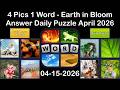 4 Pics 1 Word Daily Puzzle Answers 15 April 2026 Earth 