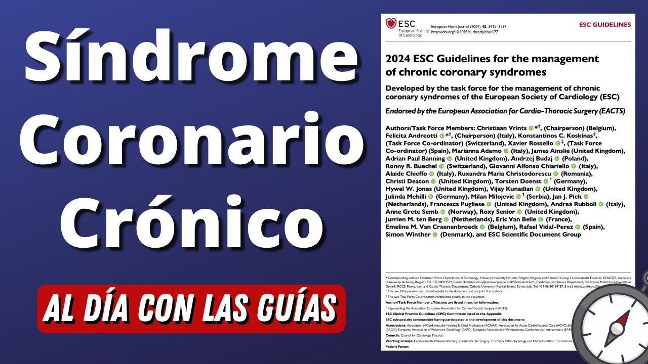 Síndrome Coronario Crónico | ESC 2024  #AlDíaconlasGuías