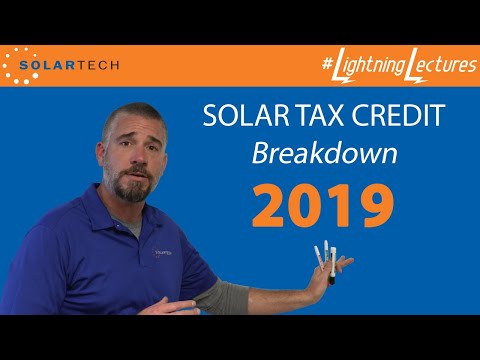 A Breakdown Of The Federal Solar Tax Credit From 2019 through 2023.