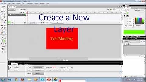 Text Masking in Macromedia Flash 8