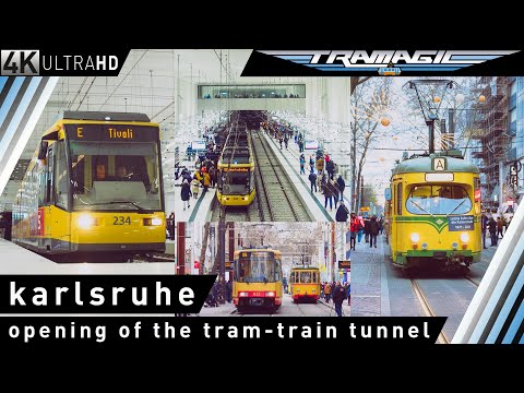 Karlsruhe: Eröffnung Stadtbahntunnel & Abschied Kaiserstraße | 4K