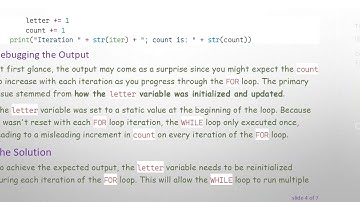 Understanding WHILE Loop Behavior in Nested FOR Loops in Python