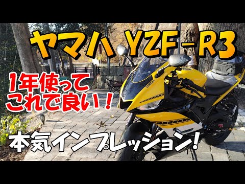 Yamaha YZF R3 serious impressions (one year on!) - YouTube