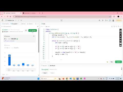 🧠 Add Binary 🔢 | Day 10 of 15 Days DSA Challenge 💻 | Leetcode Easy Problem | C++ Solution 🚀