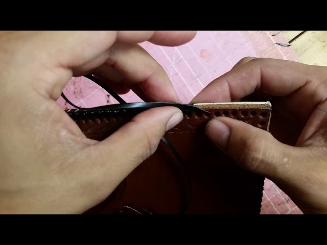 How To Leather Lace Like A Professional- Speed up your lacing Demo 