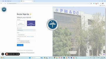 How To Create Profile on PM&DC Website for Provisional Registration(For Pakistani Graduates)