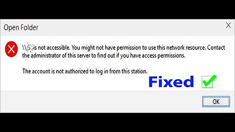 Fix Server is Not Accessible You Might Not Have Permission to Use This Network Resourece