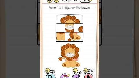 Form the image on the puzzle. || Brain test || Level 173 gameplay