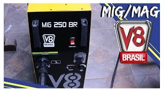 SOLDA MIG MAG 250 V8 BRASIL - YouTube