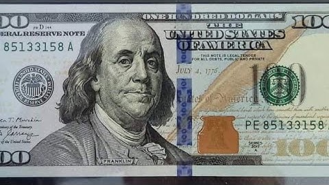 $100 RADAR Serial Number Bank Note Worth Money