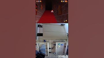 Worlds first "One-foot" blindfolded* - BLJ - Super mario 64 - 70 Star door (PAL)