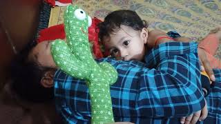 Baby Crying Seen Cactus Funny Video Status Baby Playing Cactus