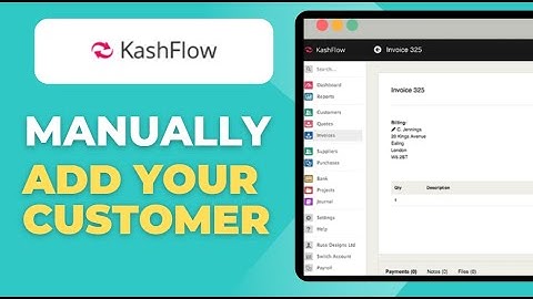 How To Manually Add Customer To Kashflow