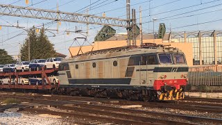 E652.003 TIGRE in livrea d'origine in testa al MRI Tarvisio Boscoverde-Verona Q.E.