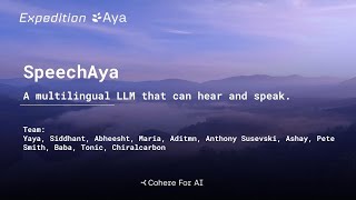 C4AI Expedition Aya : Speechaya