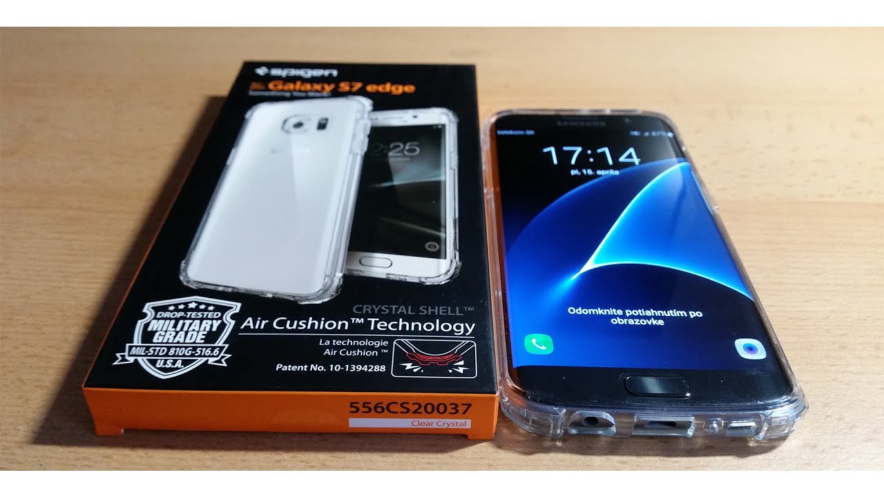 Spigen Crystal Shell case for the Samsung Galaxy S7 Edge Unboxing,Look and Application