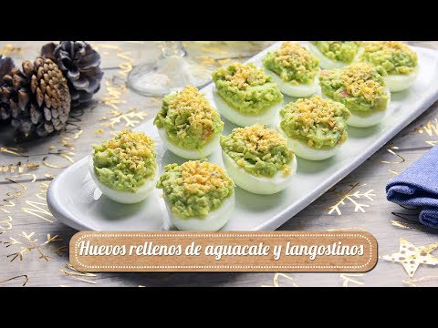 Video: Rollitos De Huevo Con Aguacate Y Gambas