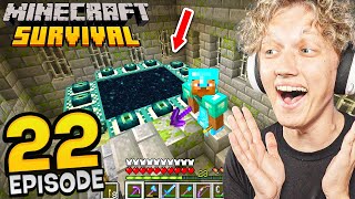 Minecraft Survival #22 - I FOUND A STRONGHOLD! (end portal)