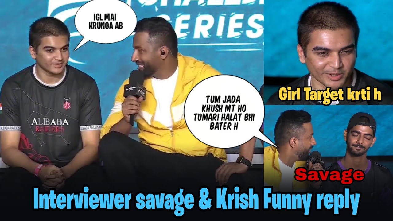 Interviewer Savage🥵 & Krish Funny reply🤣 BGCS Interview 