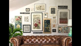 DIY Gallery Wall with One Sheet of Plywood: Last Episode in Series - IOD Midnight Garden Transfer