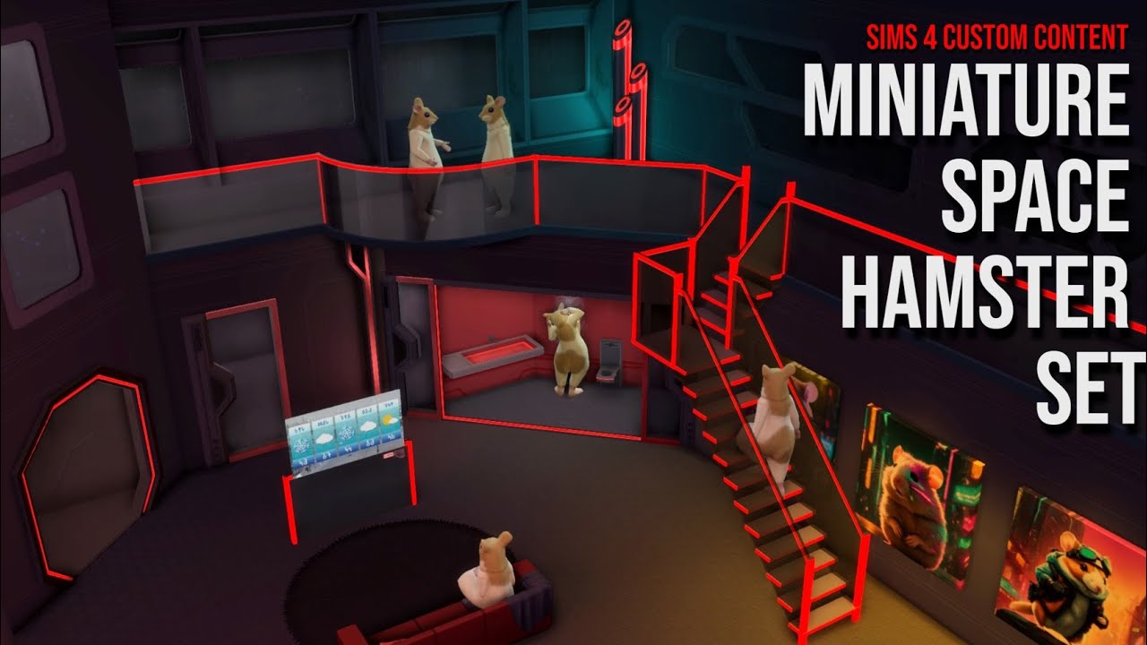 [Hamster CCs] Miniature Space Hamster Set🐹 - YouTube