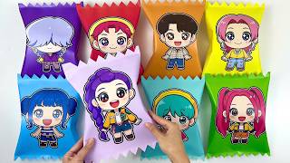 Paper Diy Kpop Demon Hunter Candy Blind Bag Asmr Unboxing How To Make Blind Bag