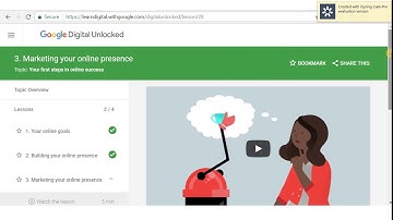 Google Digital Certification Badge 2 (Your first steps in online success)