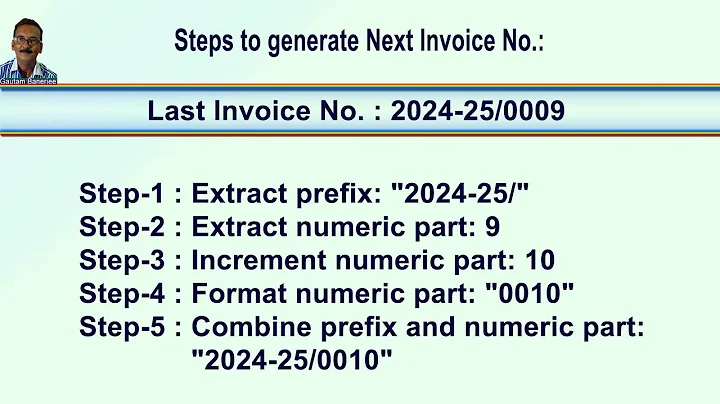 Auto-Generate Invoice Numbers in Excel Using VBA | Step-by-Step Guide | Part-07