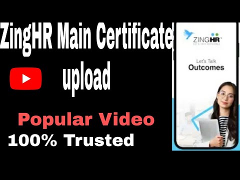 Covid Certificate Uploads in  Zing hr| zing hr Guide|