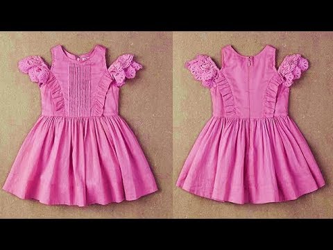 Full circle umbrella frock cutting and stitching with Boat neck - YouTube