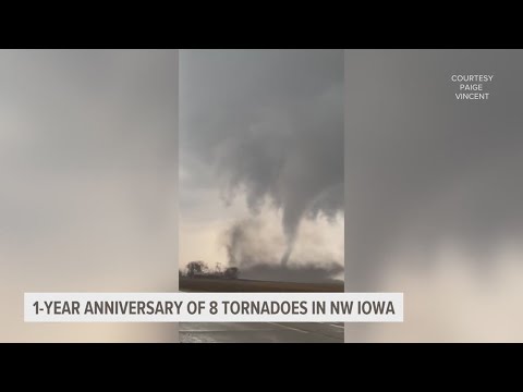 1 year later: 8 tornadoes in touched down in northwest Iowa - YouTube