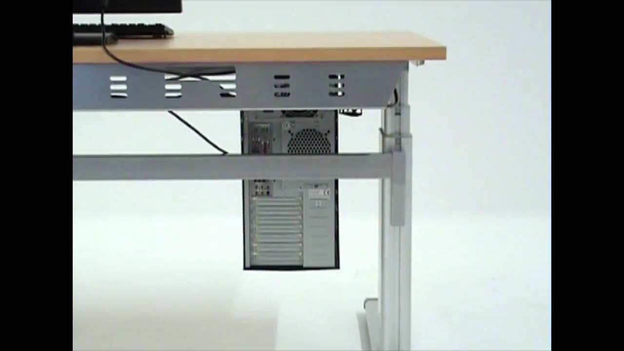 Schreibtisch upliner, elektrisch höhenverstellbar youtube