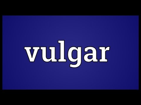 Vulgar Meaning