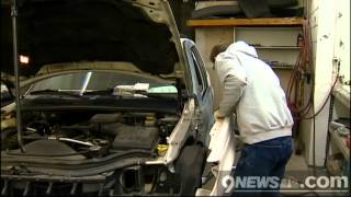 Auto repair shop keeping busy