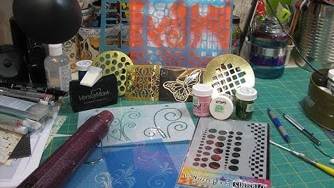 Heat Embossing with Stencils