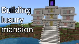 BUILDING a LUXURY HOUSE in Minecraft [Mobile]   Part 1 | Android (No Commentary).