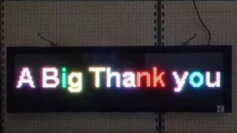 LED Programmable Message Display - P10 Full Colour