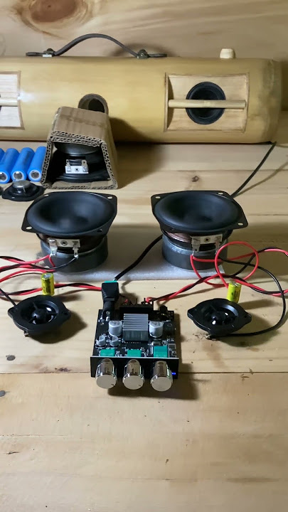 ZK-502MT mini amplifier soundcheck with LG subwoofer and pioneer tweeter.