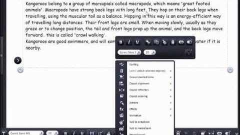 Using Text Tools in Easiteach Next Generation