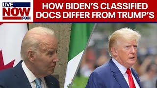 Biden classified documents: Comparing Biden and Trump classified docs situations | LiveNOW from FOX