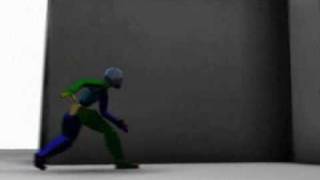 Maya Biped Free Running (Parkour) Animation