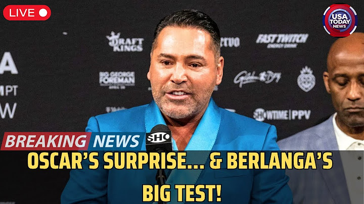 Oscar De La Hoya Dares Berlanga Ahead of July 12 Showdown 🔥 । USA TODAY NEWS