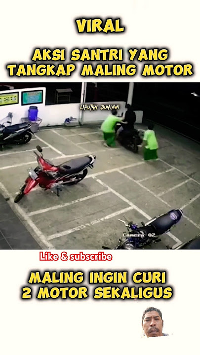 Aksi curanmor di gagal kan oleh para santri #shorts #viral #malingmotor #santri